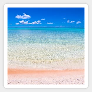 Tikeahu Pink Sand Beach Sticker